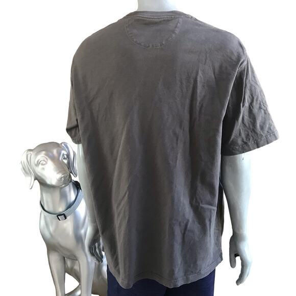Duluth Trading Longtail T Gray Short Sleeve Cotton Shirt Men’s Size Large - Picture 3 of 5